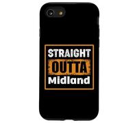 Straight Outta Midland Texas USA Rétro Vieilli Vintage Coque pour iPhone SE (2020) / 7/8