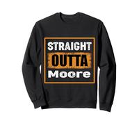 Straight Outta Moore, Oklahoma, États-Unis, rétro, Vintage Sweatshirt