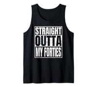 Straight Outta My Forties 50th Birthday Funny 50 Years Old Débardeur