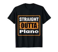 Straight Outta Plano Texas USA Rétro Vieilli Vintage T-Shirt