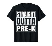 Straight Outta Pre-k School Class 2026 Graduate Year Pre k T-Shirt
