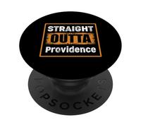 Straight Outta Providence Rhode Island USA Humour Vintage PopSockets PopGrip Adhésif