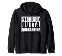 Straight Outta Quarantine Vintage Distressed City Sweat à Capuche