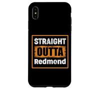 Straight Outta Redmond Oregon USA Rétro Vieilli Vintage Coque pour iPhone XS Max