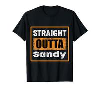 Straight Outta Sandy Utah USA Rétro Vieilli Vintage Humour T-Shirt