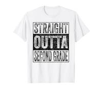 Straight Outta Second Grade Class of 2026 Graduate 2nd Grade T-Shirt