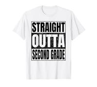 Straight Outta Second Grade Graduate Class of 2026 2nd Grade T-Shirt