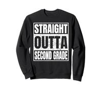 Straight Outta Second Grade Graduation Class 2026 2nd Grade Sweatshirt