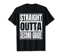 Straight Outta Second Grade Graduation Class 2026 2nd Grade T-Shirt