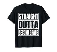 Straight Outta Second Grade Graduation Class 2026 2nd Grade T-Shirt