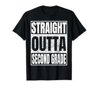 Straight Outta Second Grade Senior Graduation Tee 2nd Grade T-Shirt