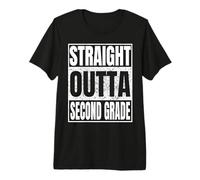 Straight Outta Second Grade Senior Graduation Tee 2nd Grade T-Shirt Haut de Gamme