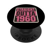 Straight Outta The 60's 1960's Born Birthday Vintage Femme PopSockets PopGrip Adhésif