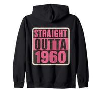 Straight Outta The 60's 1960's Born Birthday Vintage Femme Sweat à Capuche