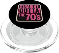 Straight Outta The 70's 1970's Born Birthday Girls Women PopSockets PopGrip pour MagSafe