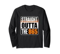 Straight Outta The 865 - Funny Knoxville Tennessee Area Code Manche Longue