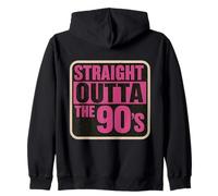 Straight Outta The 90's 1990's Born Birthday Hommes Femmes B-Day Sweat à Capuche