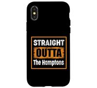 Straight Outta The Hamptons New York USA Vieilli Vintage Coque pour iPhone X/XS