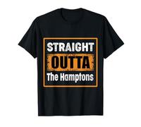 Straight Outta The Hamptons New York USA Vieilli Vintage T-Shirt