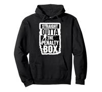 Straight Outta The Penalty Box Gardien de but de joueur de hockey sur glace Sweat à Capuche