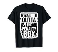Straight Outta The Penalty Box Gardien de but de joueur de hockey sur glace T-Shirt