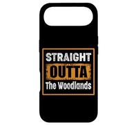 Straight Outta The Woodlands Texas USA Humour Vintage Coque pour iPhone Air