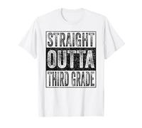 Straight Outta Third Grade Class of 2026 Graduate 3rd Grade T-Shirt