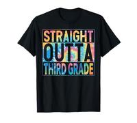 Straight Outta Third Grade Graduate 2026 Third Grade Funny T-Shirt