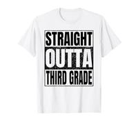 Straight Outta Third Grade Graduate Class of 2026 3rd Grade T-Shirt
