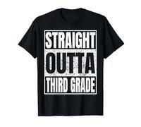 Straight Outta Third Grade Graduation Class 2026 3rd Grade T-Shirt