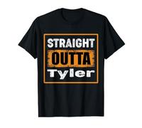 Straight Outta Tyler Texas USA Retro Distressed Vintage T-Shirt Graphique avec Valeur