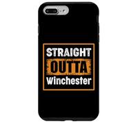 Straight Outta Winchester Nevada USA Retro Distressed Humour Coque pour iPhone 7 Plus/8 Plus