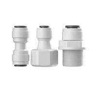 Straight RO Water Fitting - 17 Types Male And Female Thread 1/4 Inch 3/8 Inch Coupling Hose Pipe Connector For Water Filter And Reverse Osmosis System Parts(7)