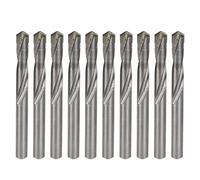Straight Shank Twist Drill Bits Tungsten Steel Engraving Milling Cutter Set High Precision CNC Router Bits for PCB Metal Wood Plastic 10Pcs 9mm