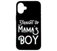 Straight Up Mama's Boy, Maman, jumeau préféré, drôle, garçon, Fils Coque pour iPhone 16 Plus