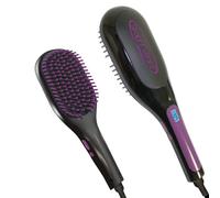 Straight Wizard Original Comme vu à la TV Brosse Lissante Thérmique en Céramique, Brosse Électrique sans Frisottis - Lisseur avec Plaque, Brosse à Air Chaud 2 en 1