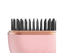 Straightener Brush - Scald Straightening Comb | Hot Hair Comb, Home Salon Straightening Brush | Pour Vacation, Holiday Road Trip Commuting Dating, 3-Level Rechargeable Portable Anti-Scald Straightener