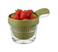 Strainer Bowl - PP Double Layer Standard Size | Removable Basket Vegetable Colander Fruit Washing Bowl, Kitchen Drain Basket For Berry Veggie Cleaning Home Camping Use | Kitchen Use