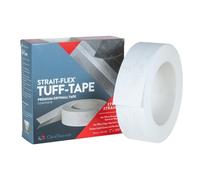 Strait-Flex TUFF TAPE, rail de protection d'angle pour cloison sèche 30m blanc Résistant à la corrosion, aux fissures et à haute adhérence