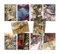 Strand Clothing Lot de 10 cartes postales vintage - Illustrations de conte de fées sirène