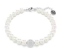 Strand Swarovski Remix Collection, Perle de cristal, Blanc, Métal rhodié OS