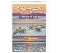 Strandgeflüster - Momente am Meer 2026 - Bildkalender A3 (29,7x42 cm) - mit Feiertagen - Triplets - drei Bilder pro Monat - Naturkalender - Wandplaner - Wandkalender