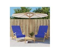 Serviettes de plage 2 pcs bleu royal 75x200 cm tissu 400 GSM serviette vidaXL