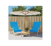 Vidaxl Serviettes De Plage 2 Pcs Turquoise 60x135 Cm Tissu 400 Gsm