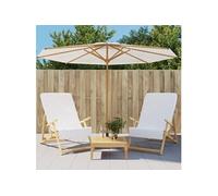 Strandhanddoeken 2 st 400 g/mÂ² 60x135 cm stof wit362669