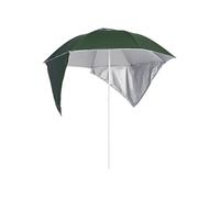 Strandparasol met zijwanden 215 cm groen318838