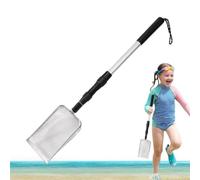 Strandsandsieb mit langem Griff Haifischzahn-Strandschaufel aus Strandfunde | Haifischzahn-Strandschaufel aus Metall, verstellbarer Sieblöffel, Sandschaufel zum Aufsammeln von Meeressteinen