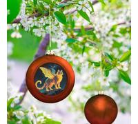 Strange Creature Boule de Noël - Décorations de sapin de Noël incassables de 7,6 cm - Boules de Noël à suspendre pour décoration de sapin, décorations de fête de mariage et de vacances - Pendentifs