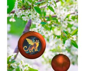 Strange Creature Boule de Noël - Décorations de sapin de Noël incassables de 7,6 cm - Boules de Noël à suspendre pour décoration de sapin, décorations de fête de mariage et de vacances - Pendentifs