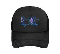 Strange Creature Casquette de baseball réglable en maille avec imprimé Noir Unisexe, noir, Taille unique